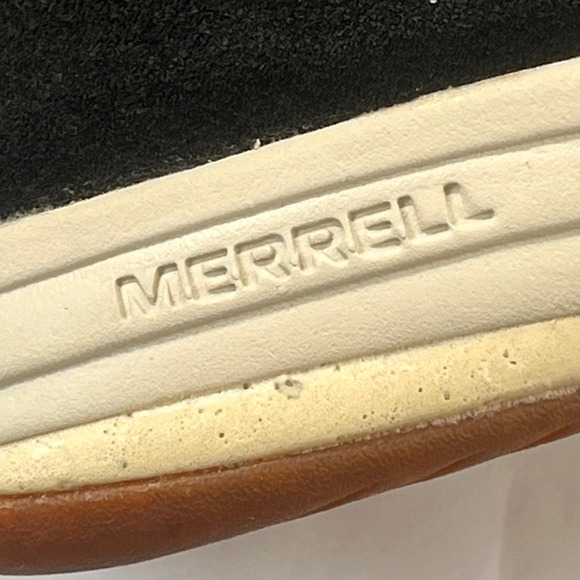 Merrell Gridway Mid Boots Womens 8 Black Leather Suede Ankle Casual Comfort Shoe - Picture 3 of 16
